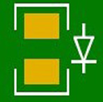 The correct way to silkscreen LED orientation.